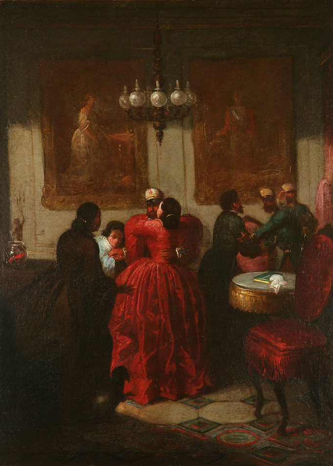 Historical Interior Scene Painting