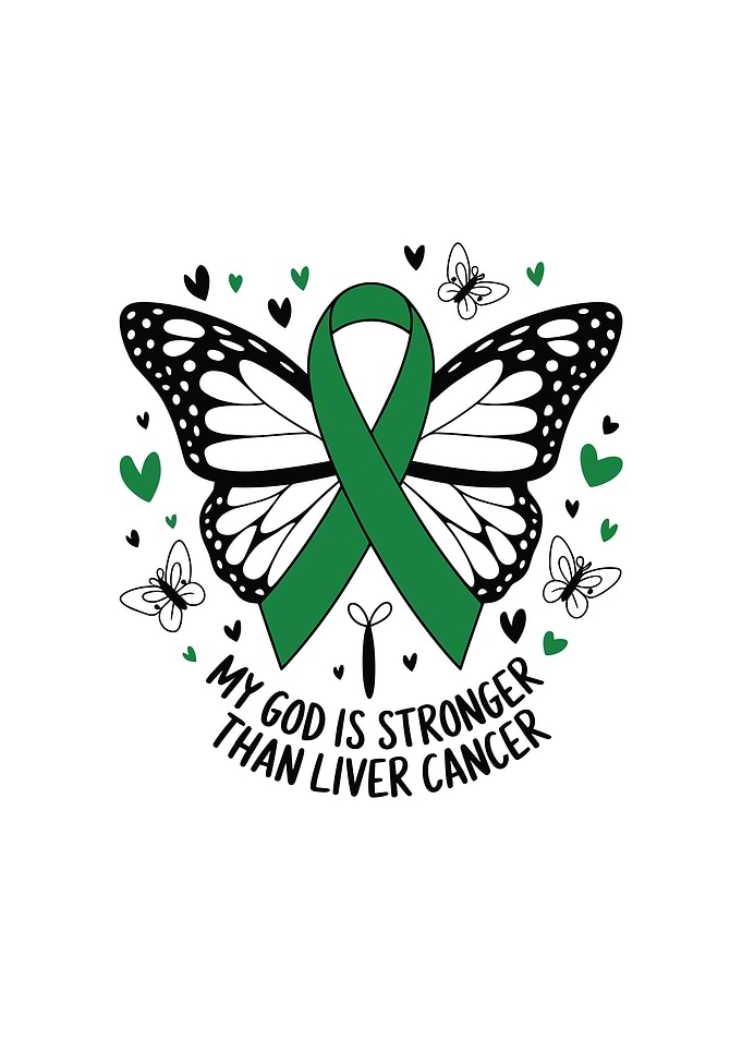 Liver Cancer Awareness Butterfly Ribbon