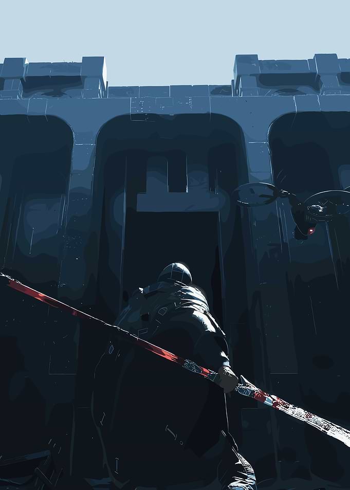 Dark Knight at the Castle Gate