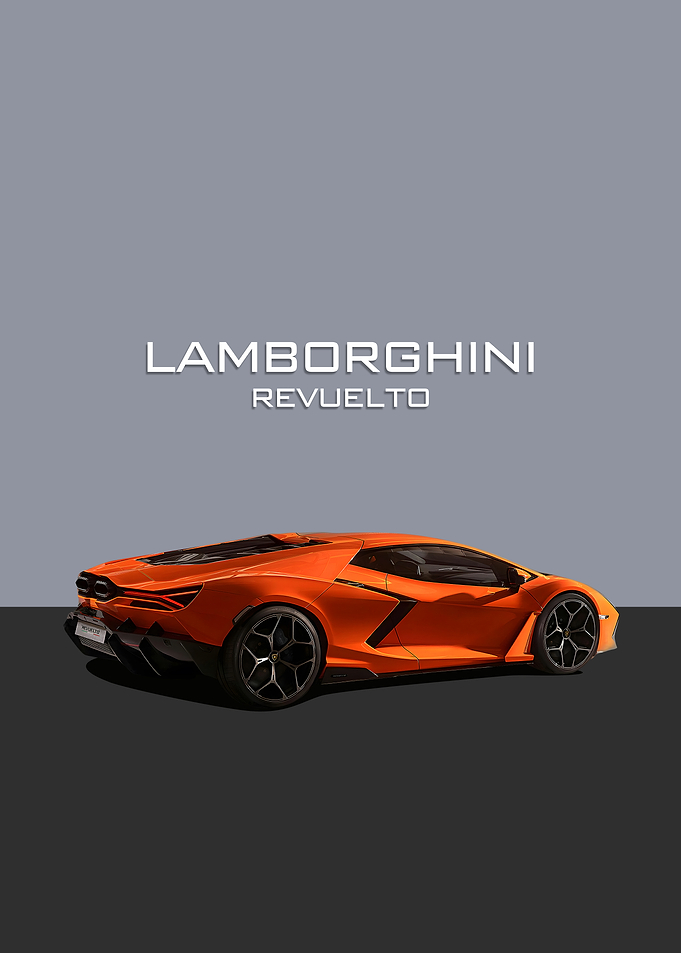 Lamborghini Revuelto Orange Car
