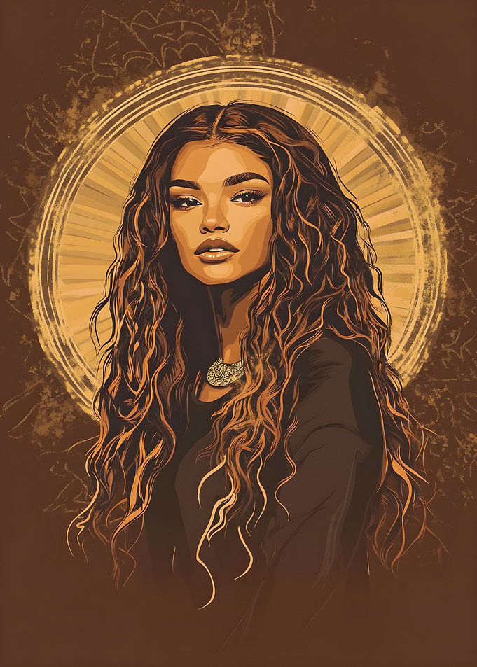 Zendaya portrait Poster Art