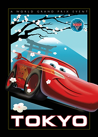 Cars 2: Tokyo World Grand Prix Poster