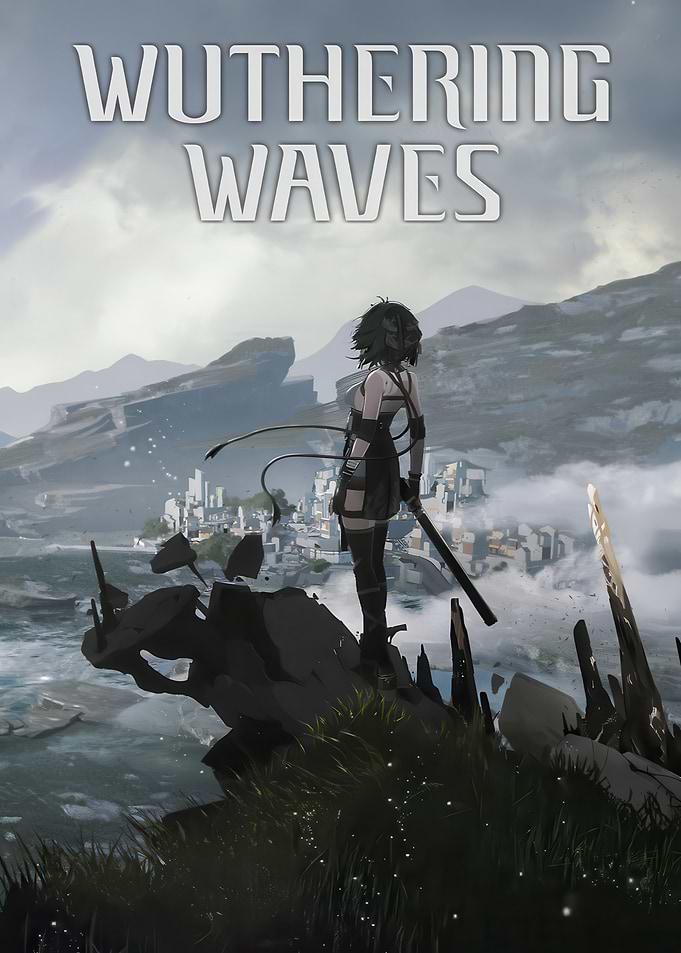 Wuthering Waves: Character on Cliff