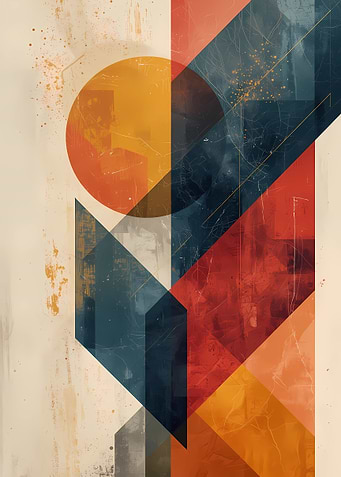 Abstract Geometric Shapes Art