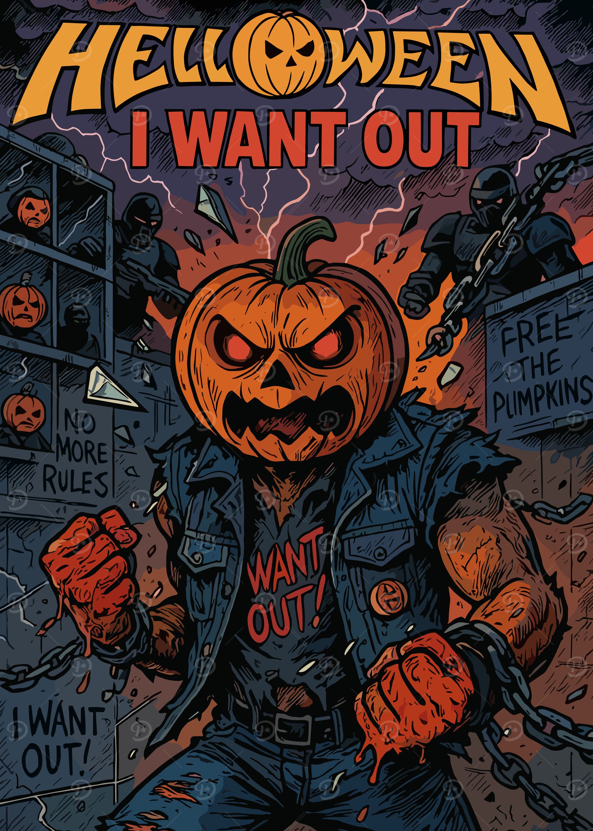 Helloween Posters Online - Shop Unique Metal Prints, Pictures
