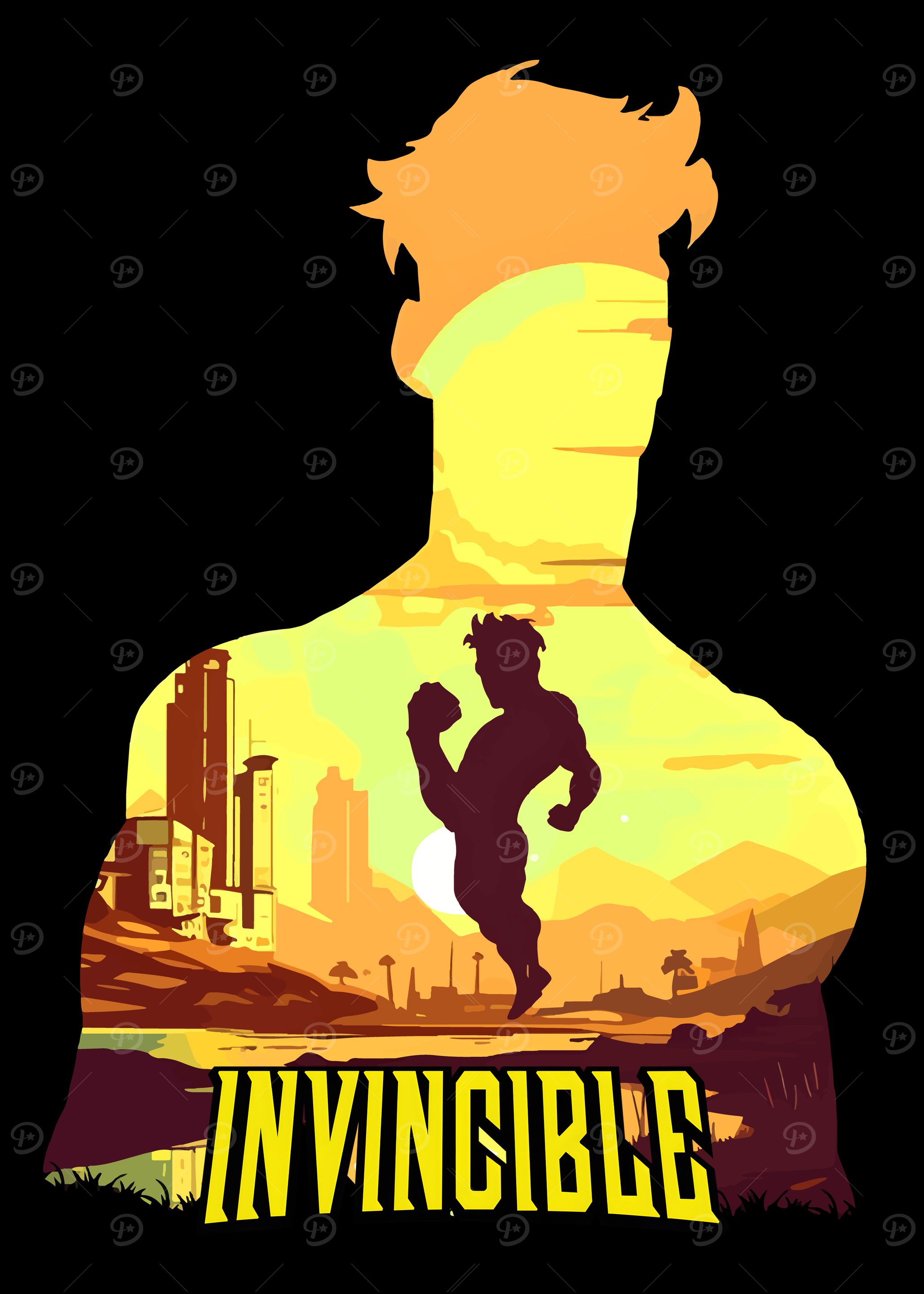 Invincible Silhouette Poster