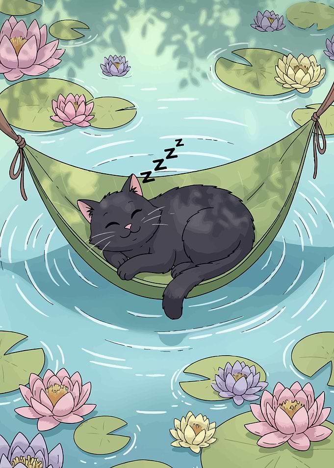 Cat Nap in Lily Pond Hammock