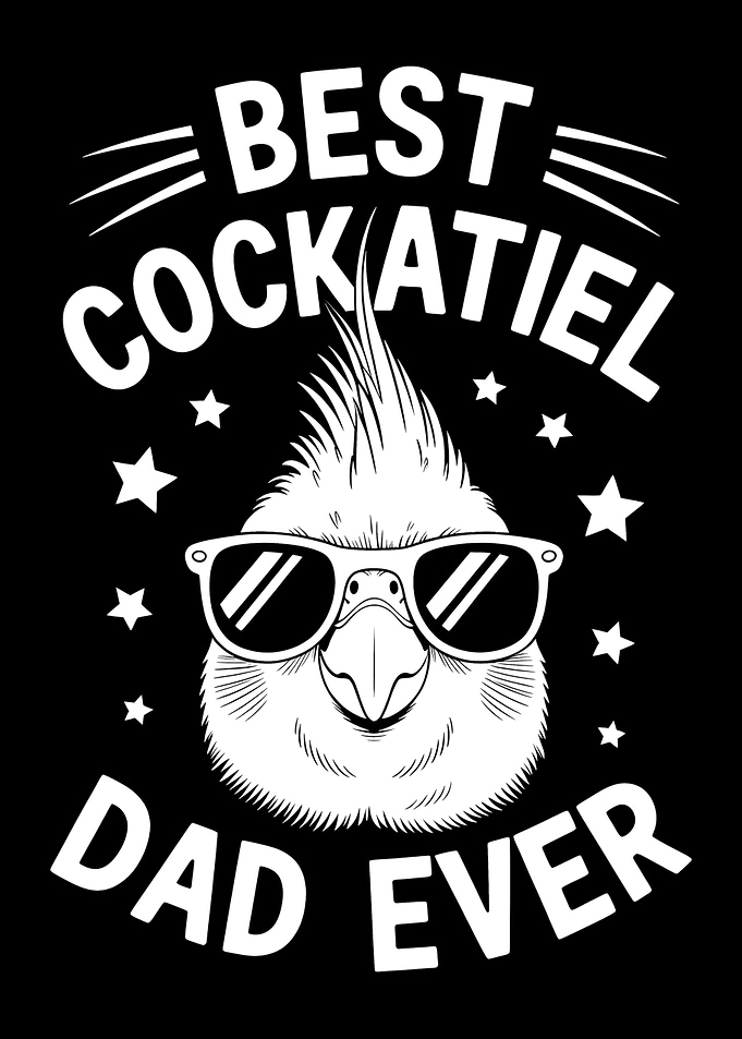 Best Cockatiel Dad Ever Graphic