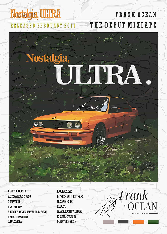 Frank Ocean Nostalgia, ULTRA Album Cover