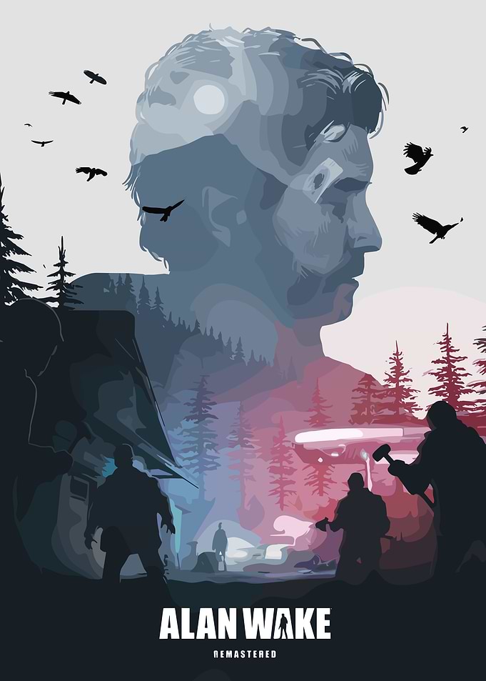 Alan Wake Remastered Poster Art