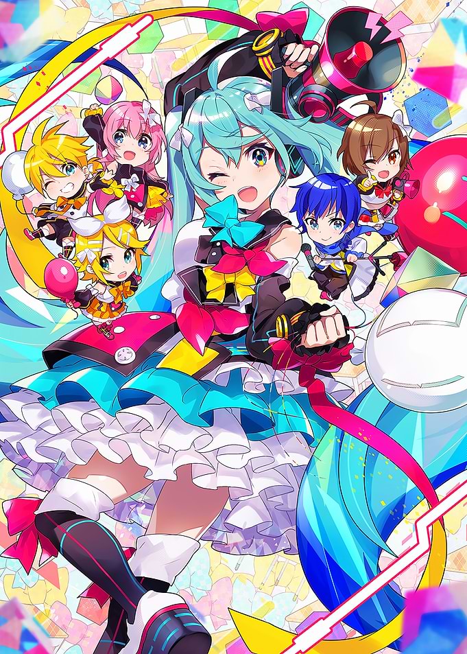 Colorful Anime Characters Illustration