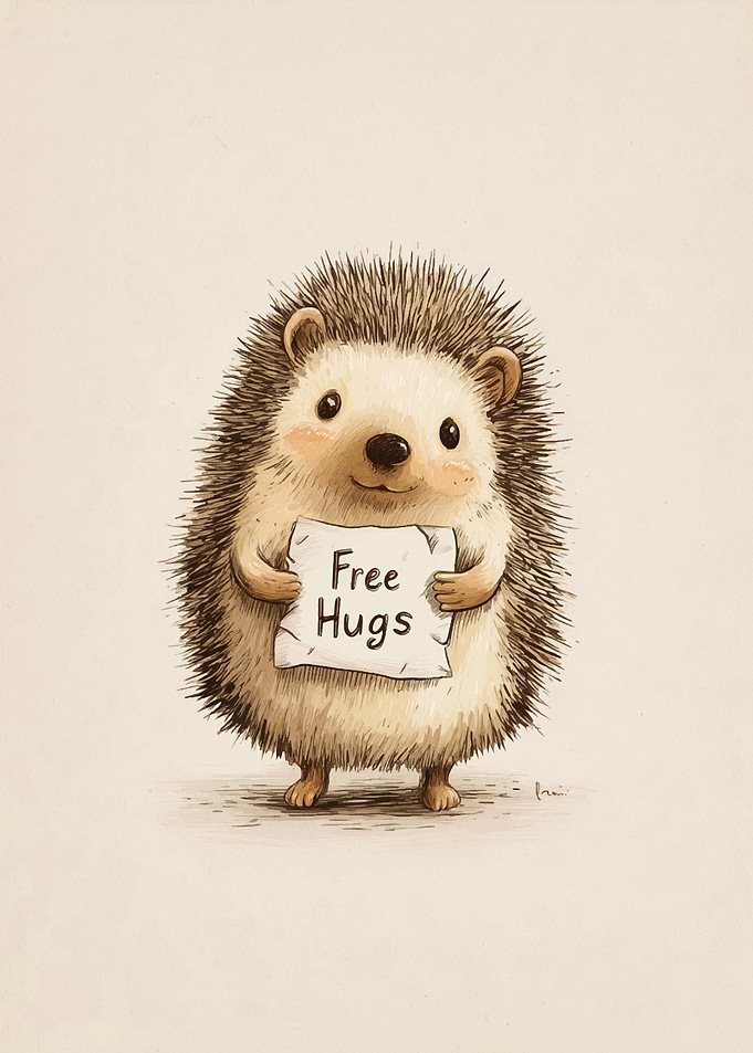 Hedgehog Offering Free Hugs