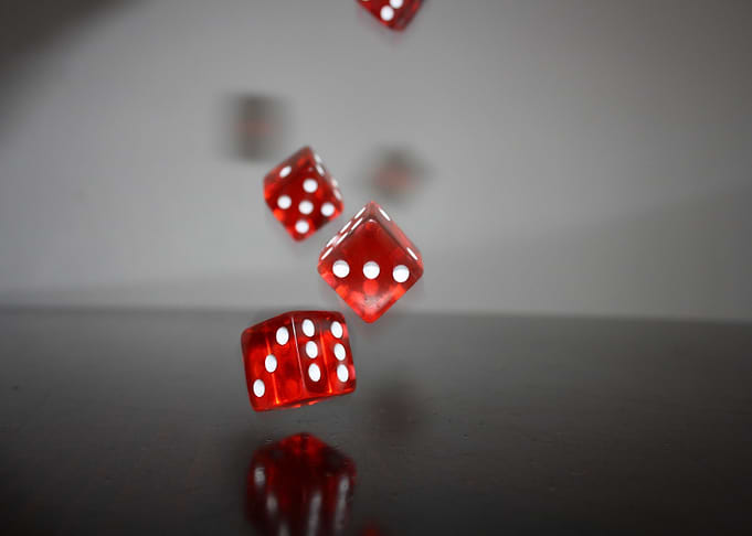Falling Red Dice