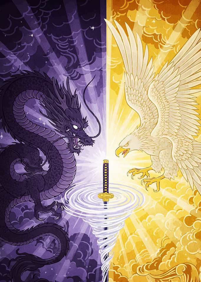 Dragon and Eagle Katana