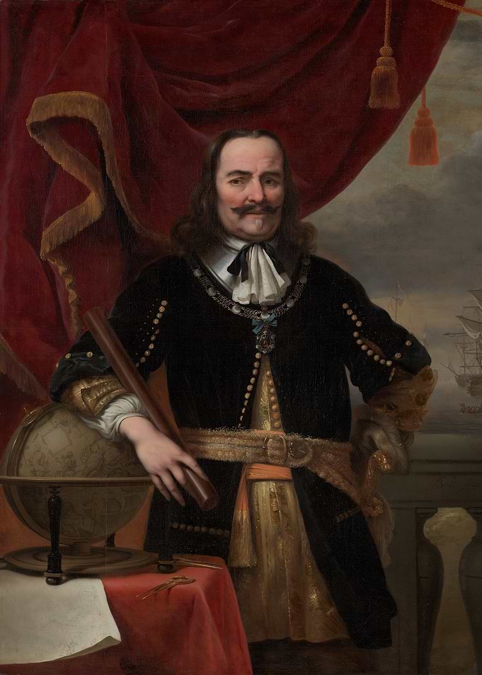 Portrait of a man with globe