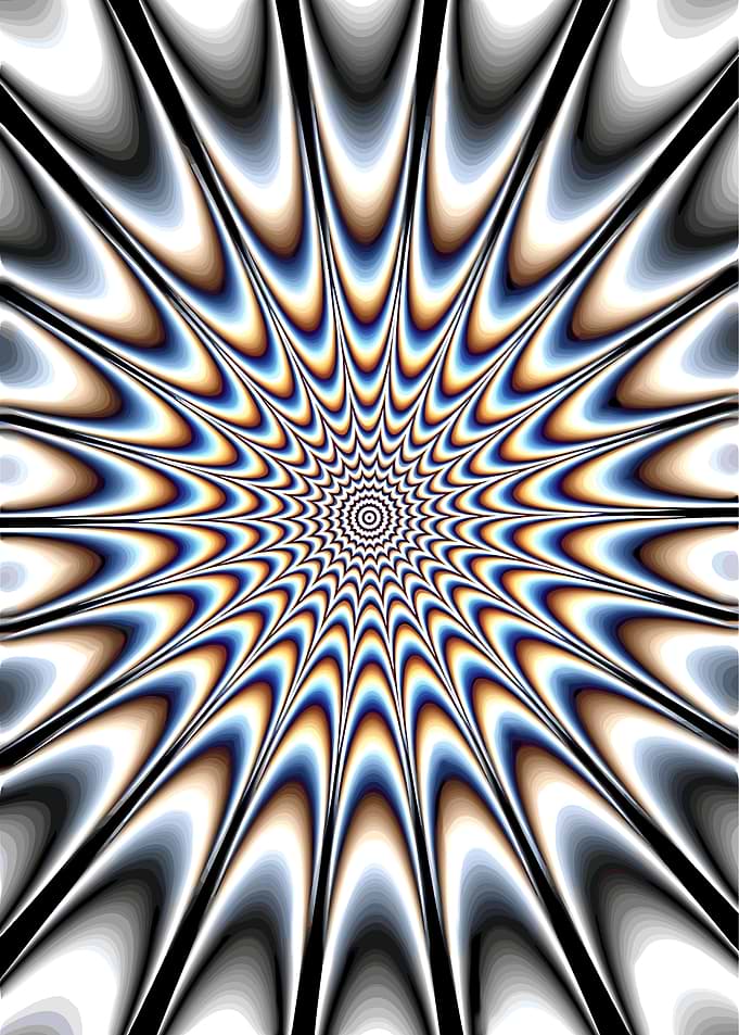 Hypnotic Optical Illusion Starburst