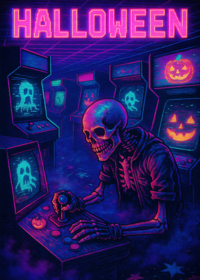 Halloween Arcade Skeleton