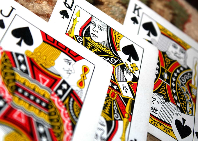 Playing Cards: Jack, Queen, King of Spades