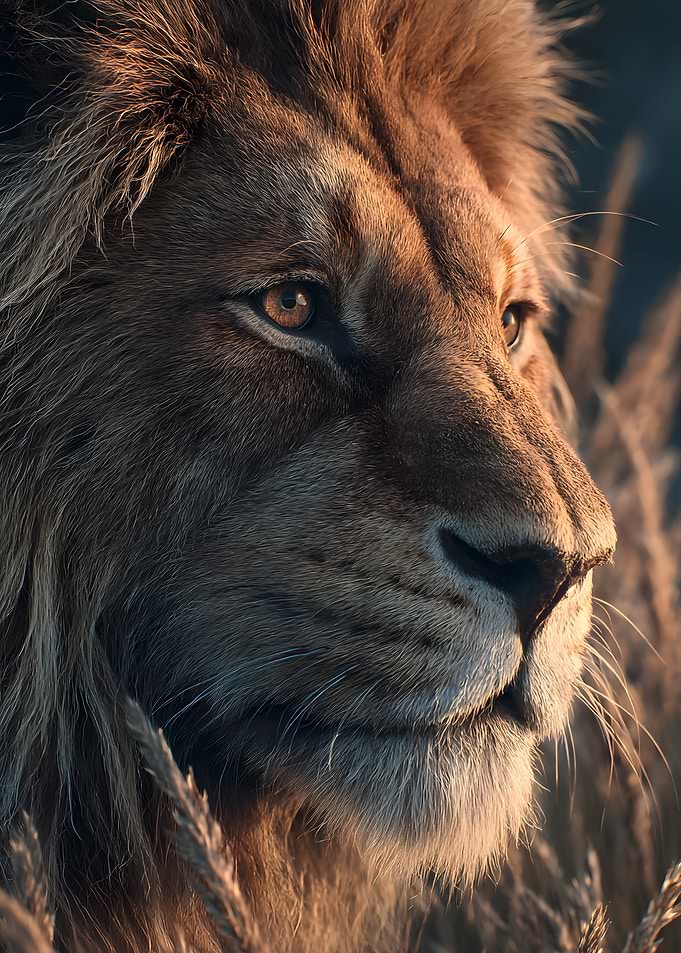 Majestic Lion Portrait