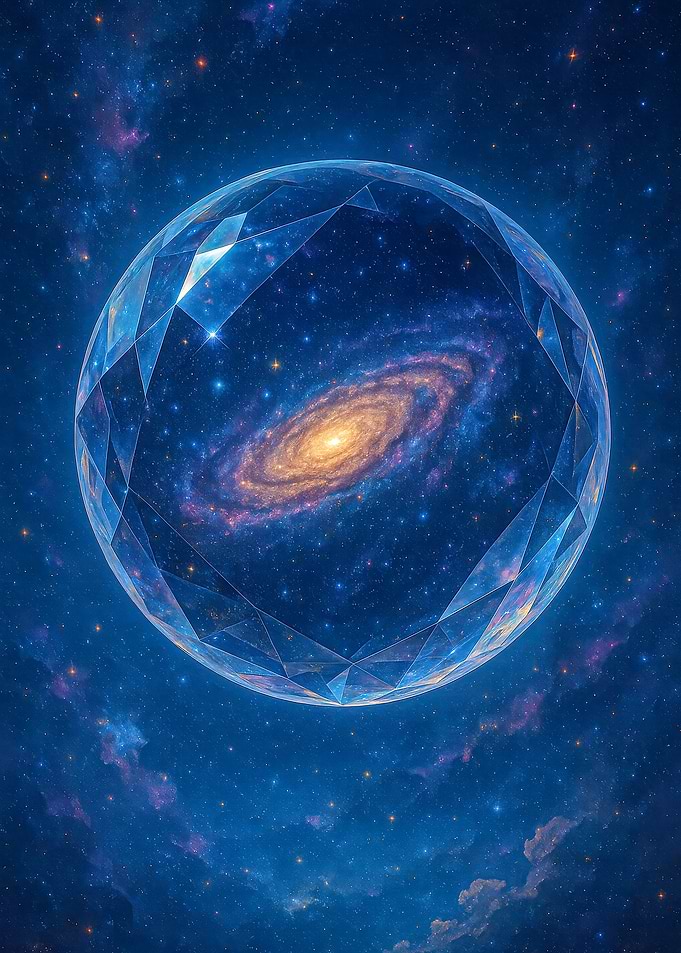 Fantasy Galaxy in a Crystal Sphere