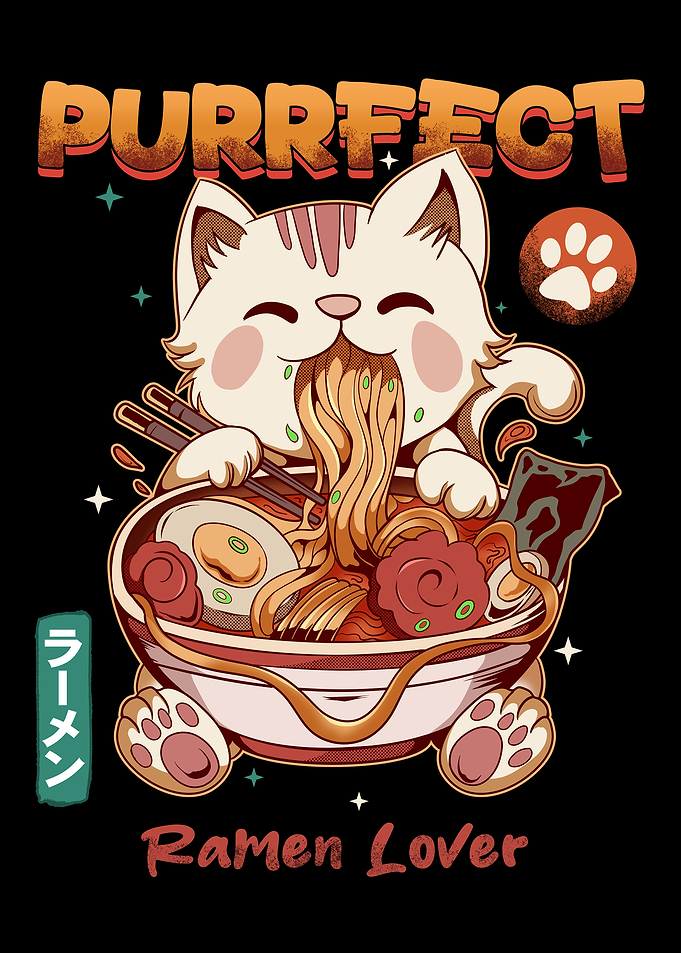 Purrfect Ramen Cat