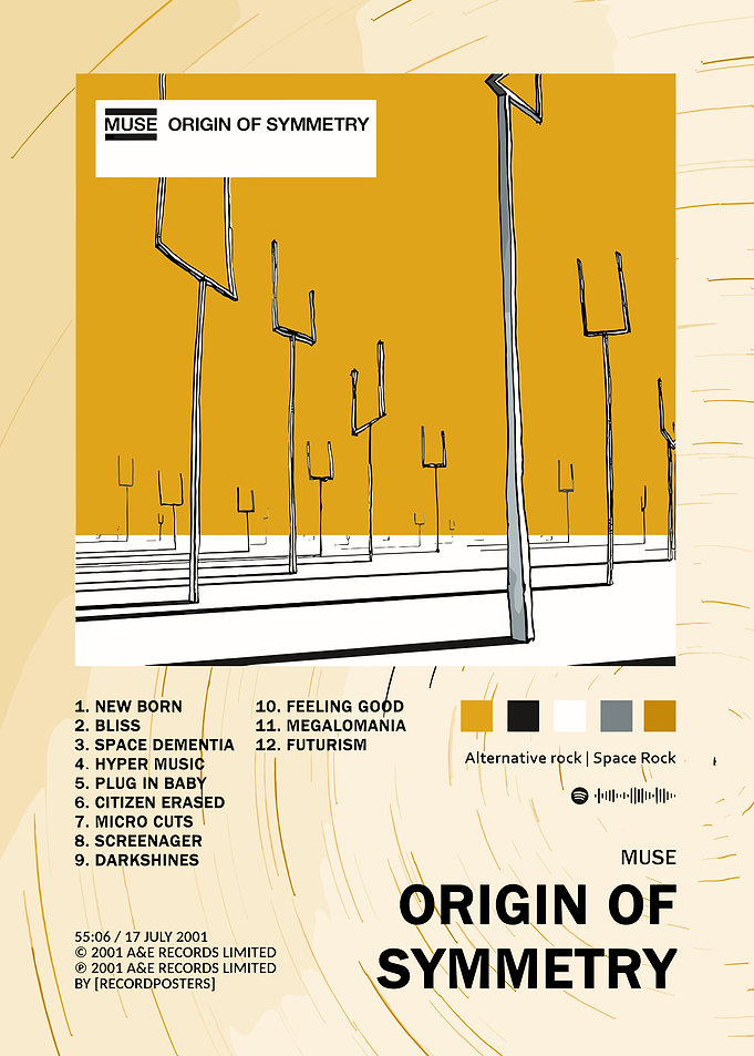Muse - Origin of Symmetry Album Cover