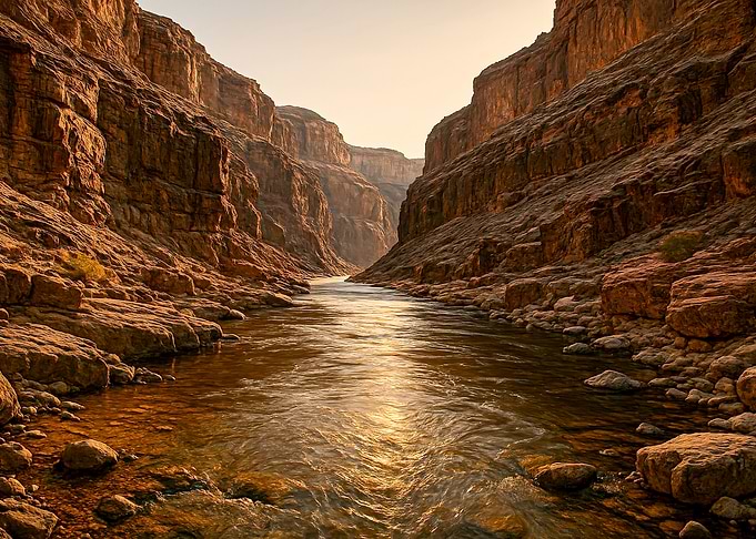 Grand Canyon River Landscape