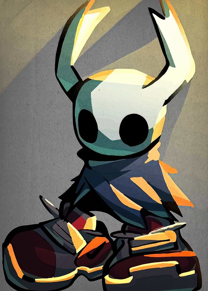 Hollow Knight character digital art