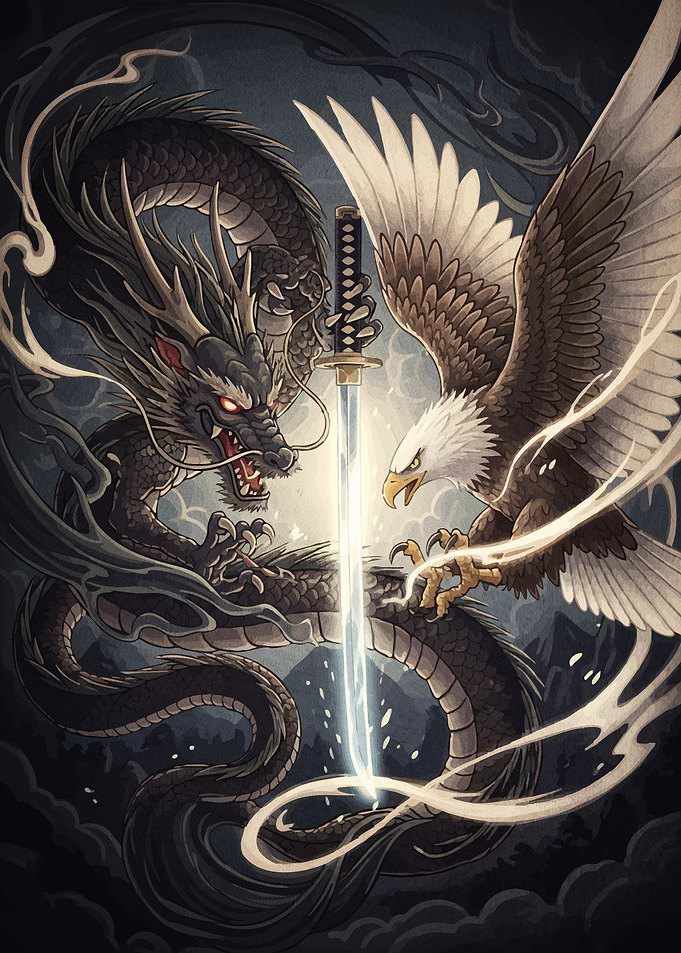 Dragon Eagle Katana