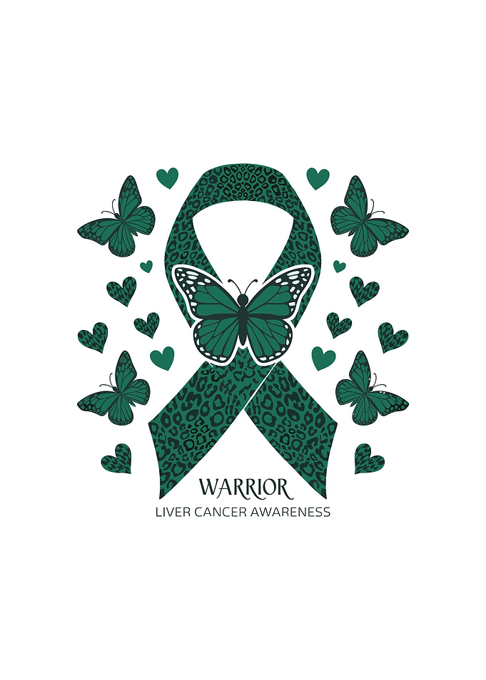 Liver Cancer Awareness Warrior Ribbon