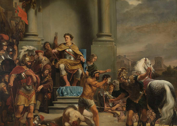 Historical Painting of a Roman Emperor