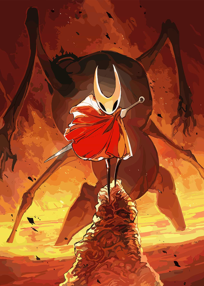 Hornet from Hollow Knight illustration