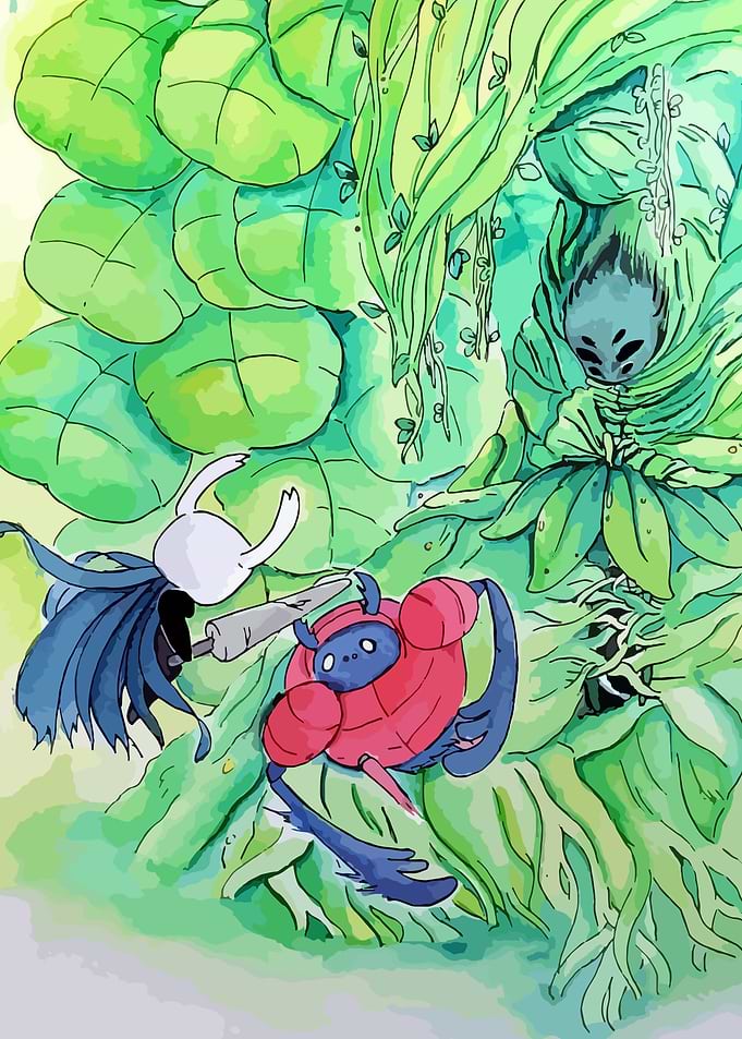 green forest Hollow Knight