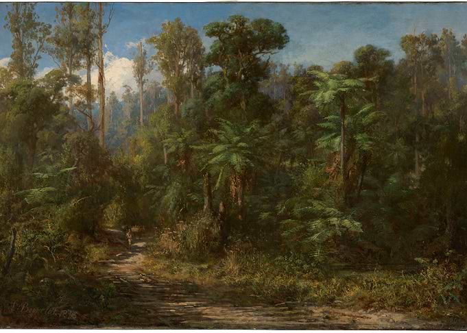 Lush Forest Landscape Painting