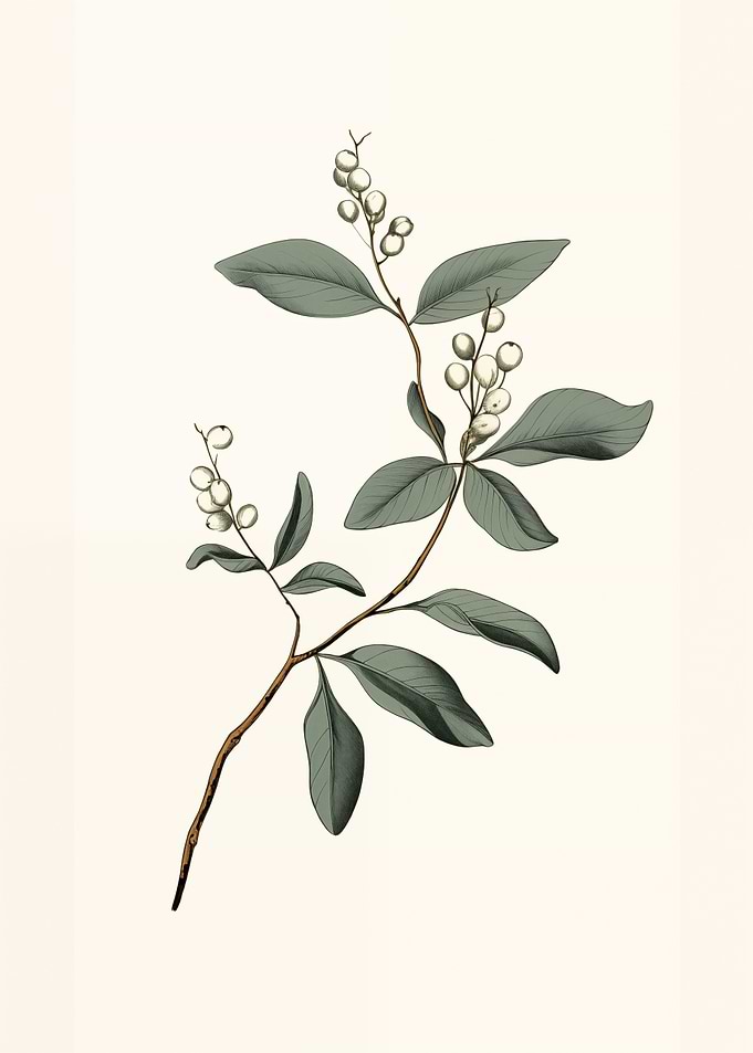 Botanical Branch Berries