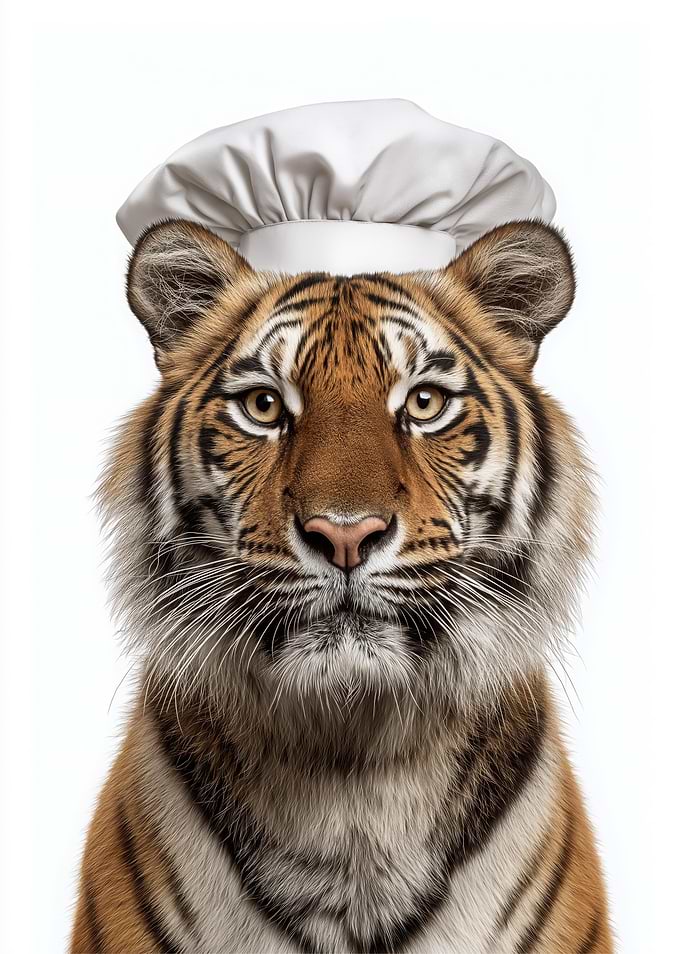 Tiger Chef Portrait