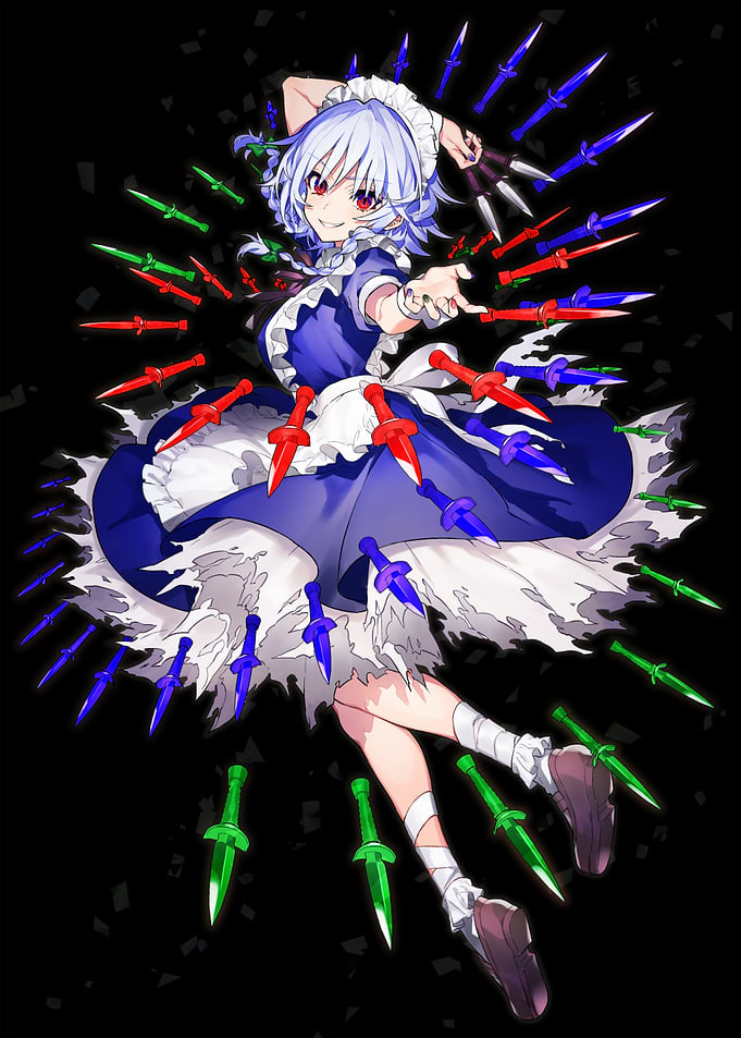 Anime Girl with Knives