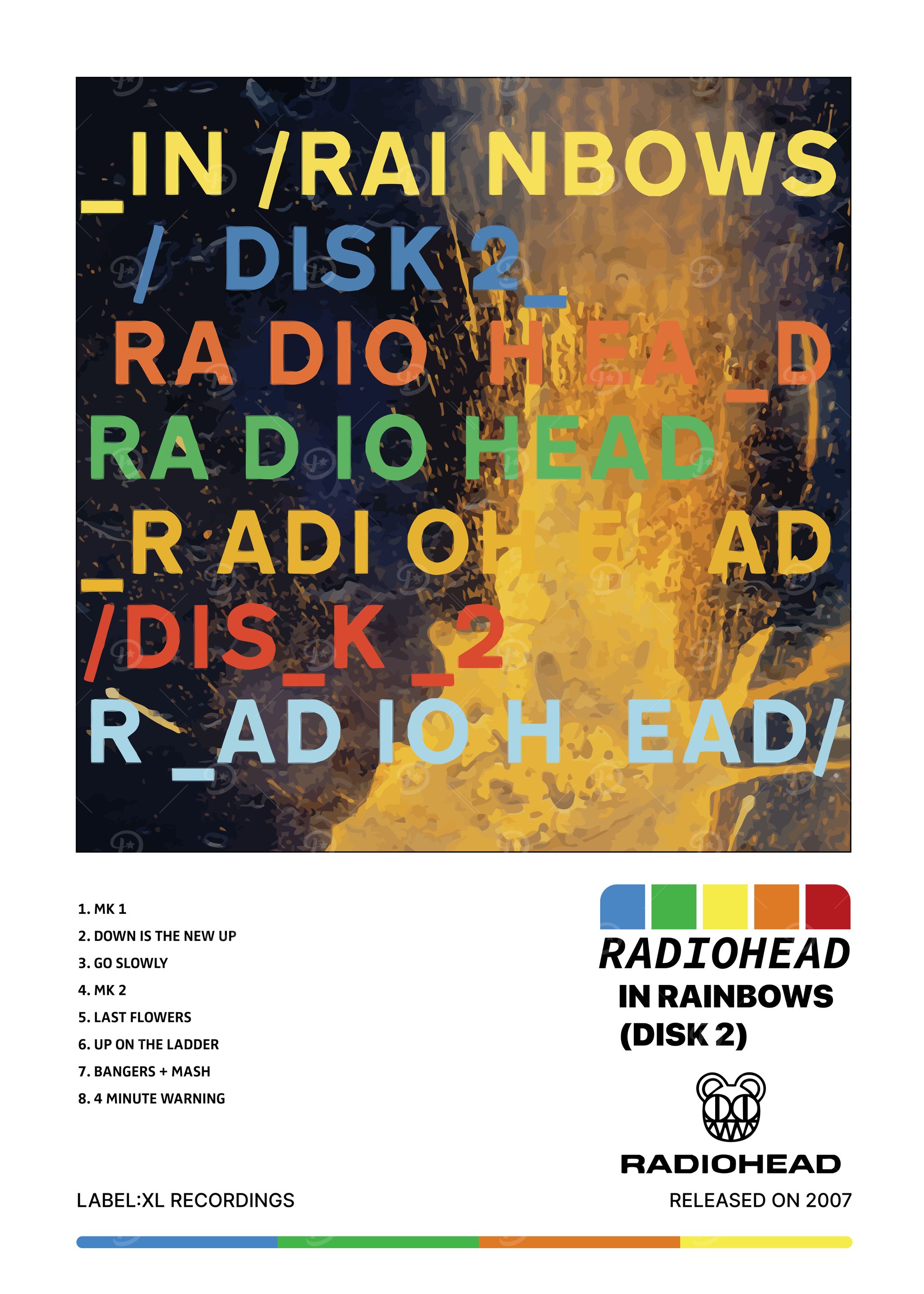 Radiohead In Rainbows Disk 2 Album Art