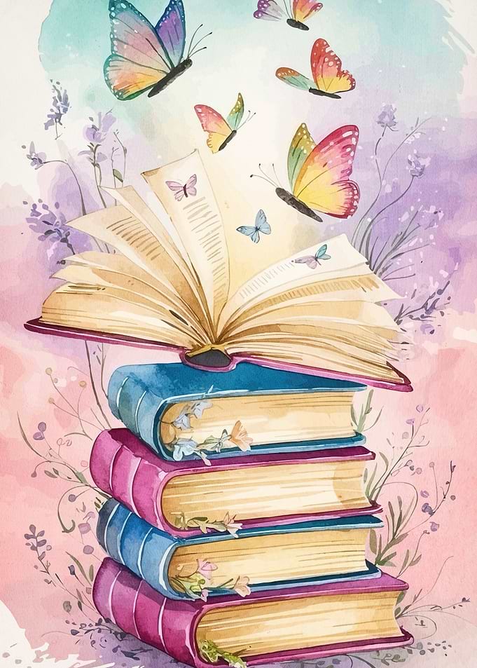 Watercolor Books Butterflies