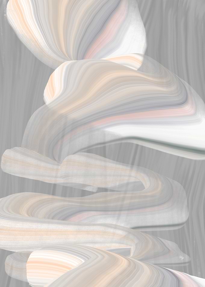 Abstract Swirls in Neutral Tones