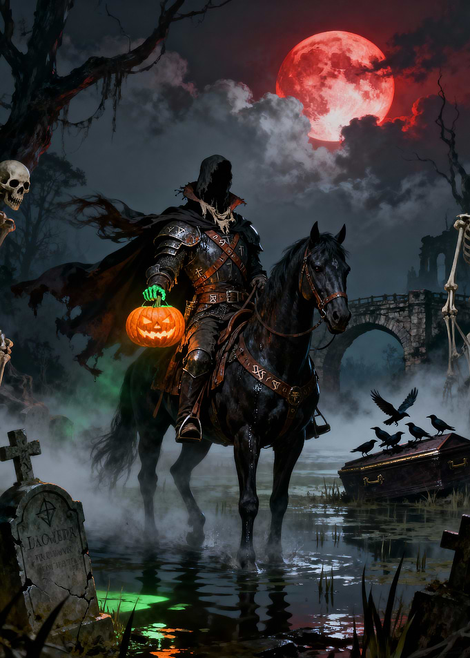Headless Horseman Halloween Night