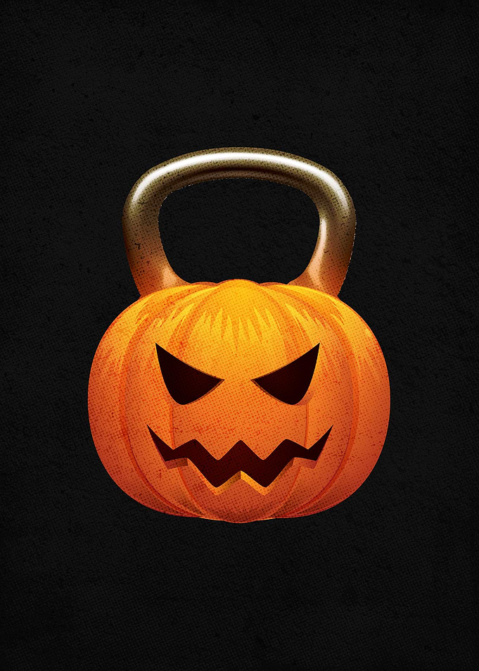 Halloween Kettlebell Pumpkin