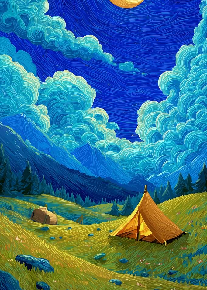 Camping Under a Starry Sky