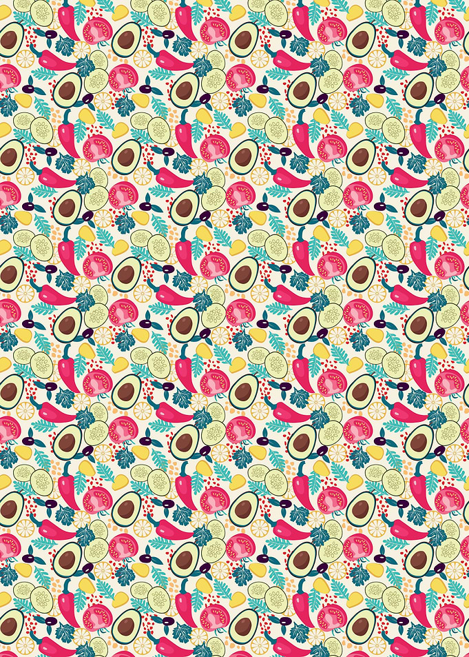 Colorful Vegetable Pattern