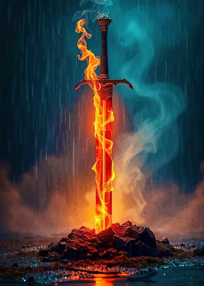 Flaming Sword the Rain