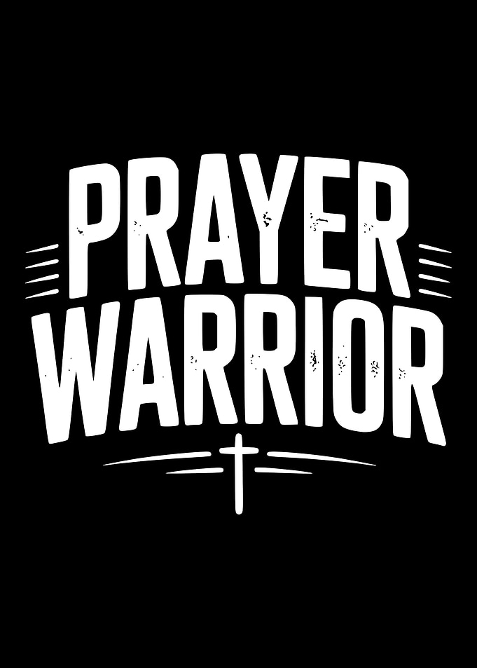 Prayer Warrior Text Design