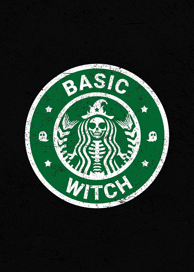 Basic Witch Coffee Logo Parody