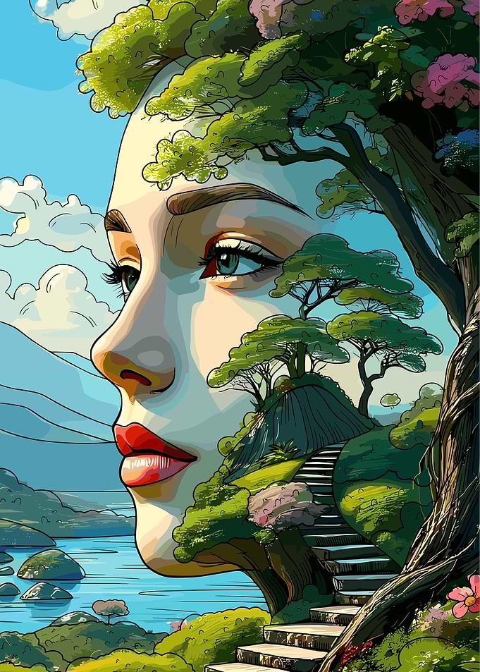 Nature Woman Portrait