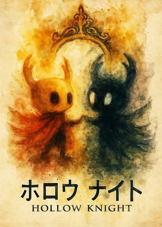 Hollow Knight Watercolor Art