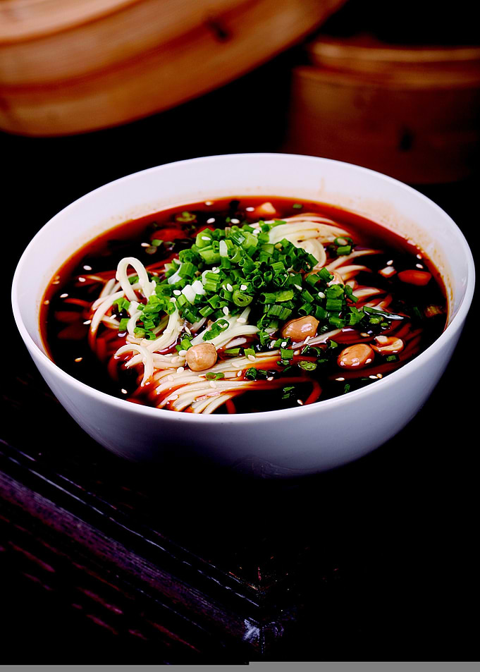 Bowl of Asian Noodles with Broth